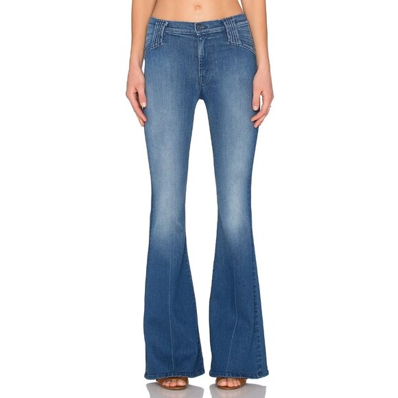 NWT Mother Lovin Superstition in If The Vans A Rockin' Stretch Flare Jeans 32 - Picture 12 of 13